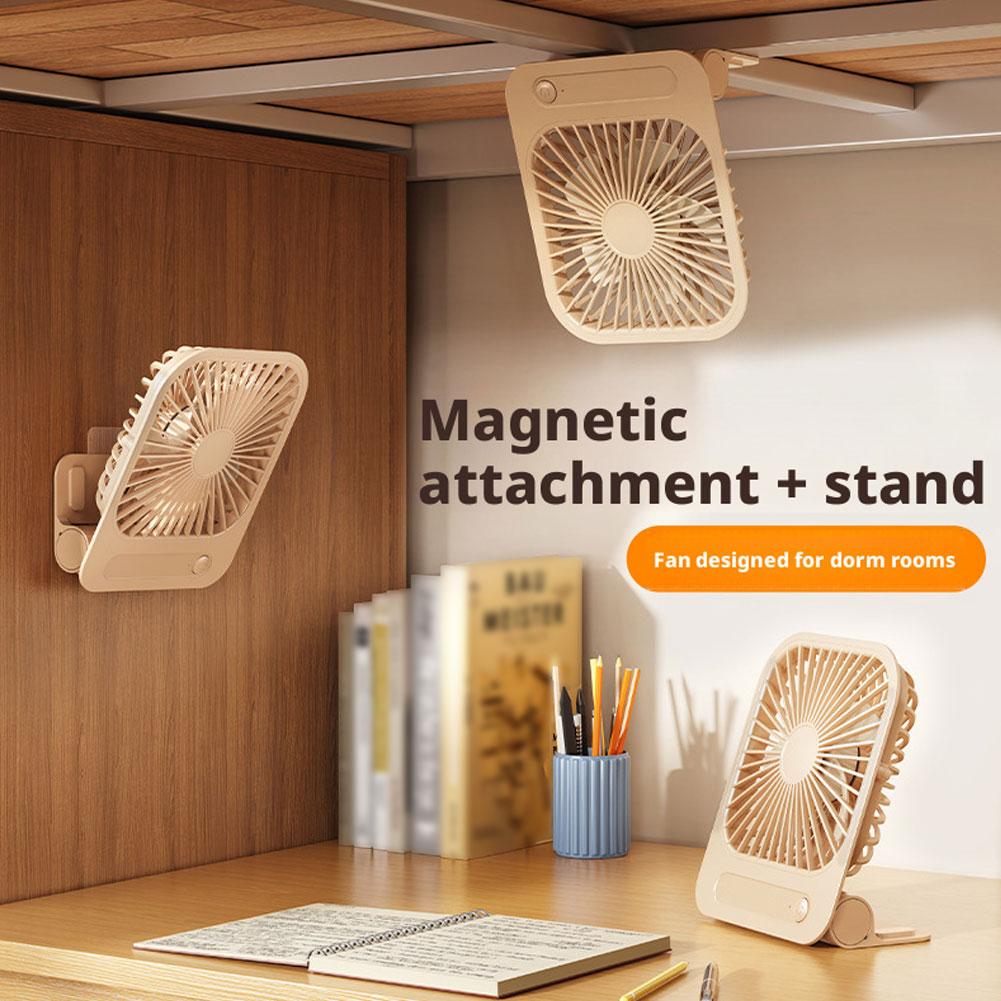 Office Table Home - 超薄型磁気冷却ファンテーブルデスクファン USB 充電式壁掛けファン学生デスクトップファンオフィスホームキッチン用