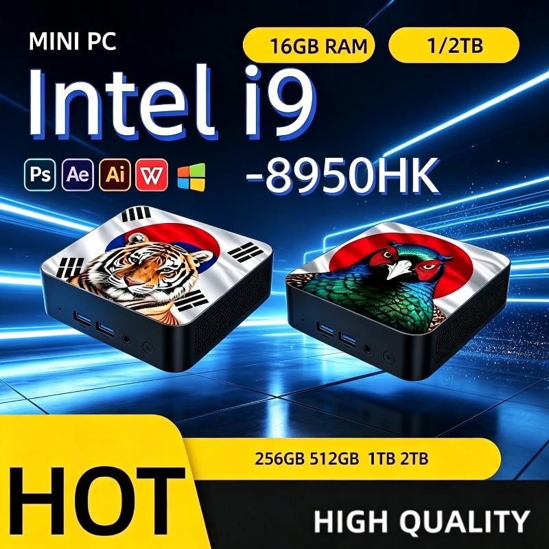 Home Office Laptop - コンパクトデスクトップミニPC インテル Core i9 8950HK、16GB DDR4
