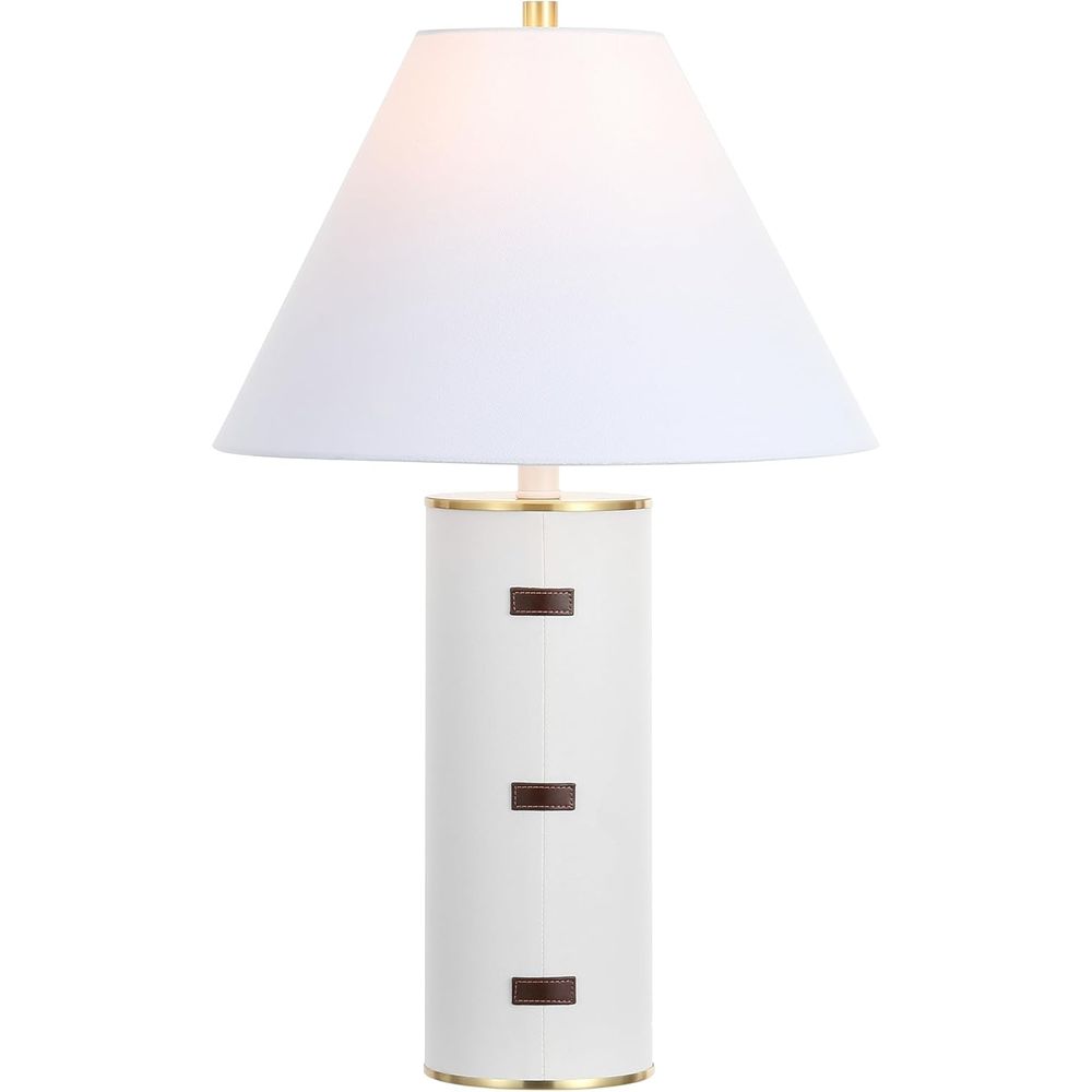 Office Table Home - 27インチLEDテーブルランプ - ホワイト/ブラウン/真鍮ゴールド 寝室、リビングルーム、ホームオフィス、デスク、ナイトスタンド用