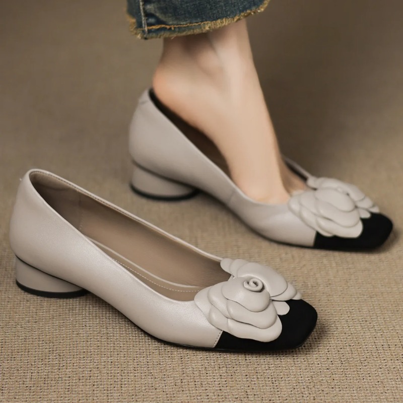 Home Office Makeover - プラスサイズ 34-41 レディース シープスキン ミックスカラー パッチワーク