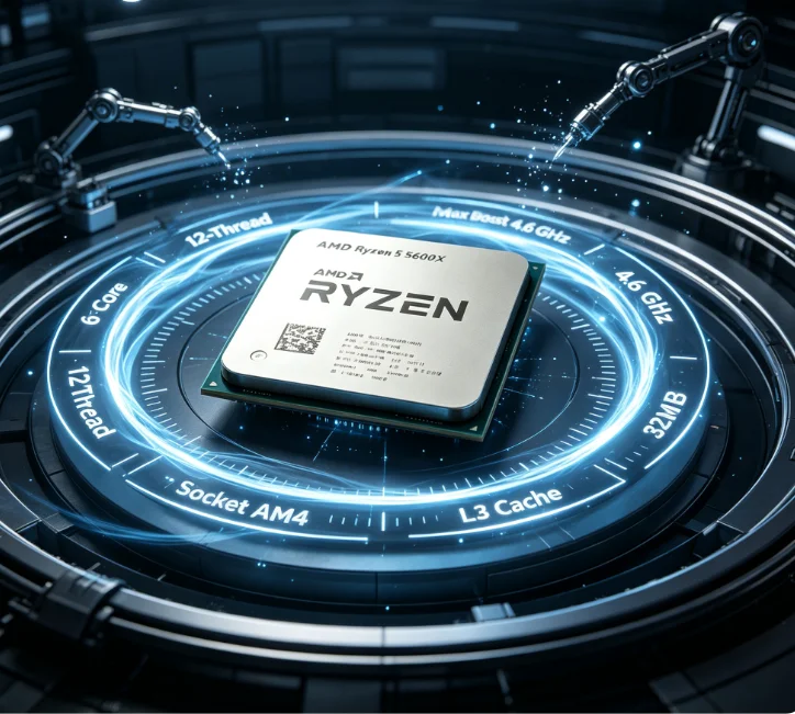 Home Office Box - ホームオフィス向けAMD Ryzen 5 5600X AM4アンロックデスクトップCPU 6コア12スレッド