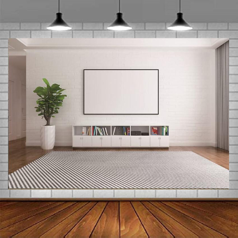 Home Office Zoom Background Free - 写真撮影用背景幕、会議用Zoom背景、ホームオフィス用、クラシックスタイル、植物、本棚、ビデオ録画用