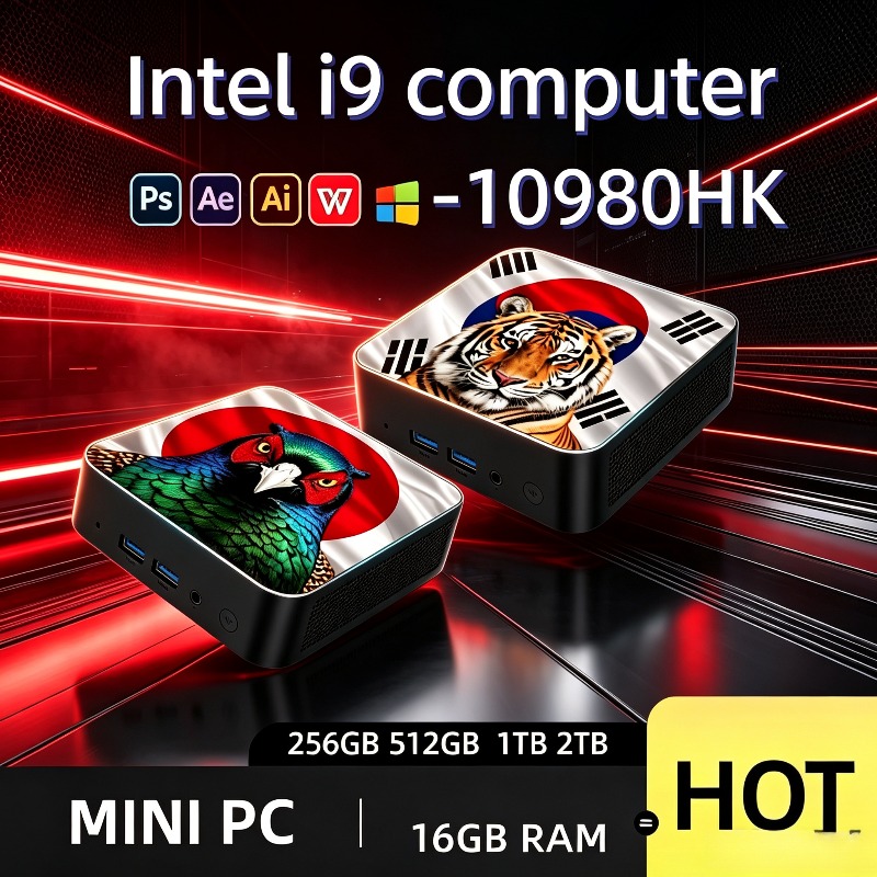 Home Office Laptop - インテル Core i9 10980HK 超高速スリムデスクトップ、16GB DDR4