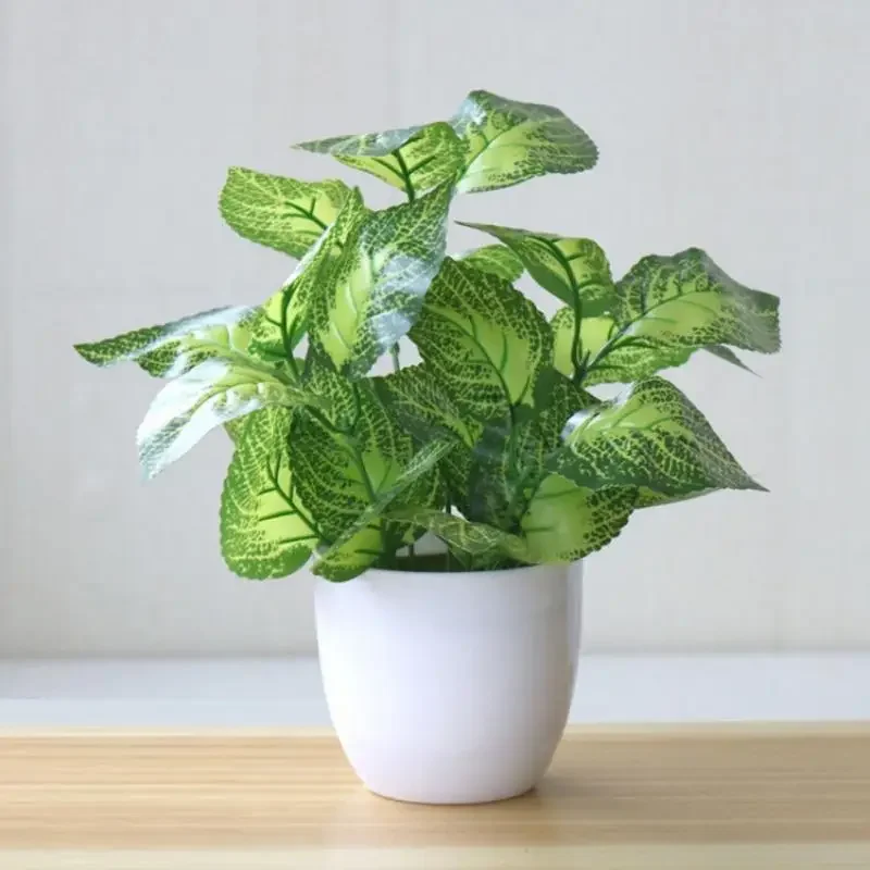 Home Office Word - 人工植物盆栽偽植物家の装飾アクセサリー植物植木鉢オフィス装飾リビングルームの装飾