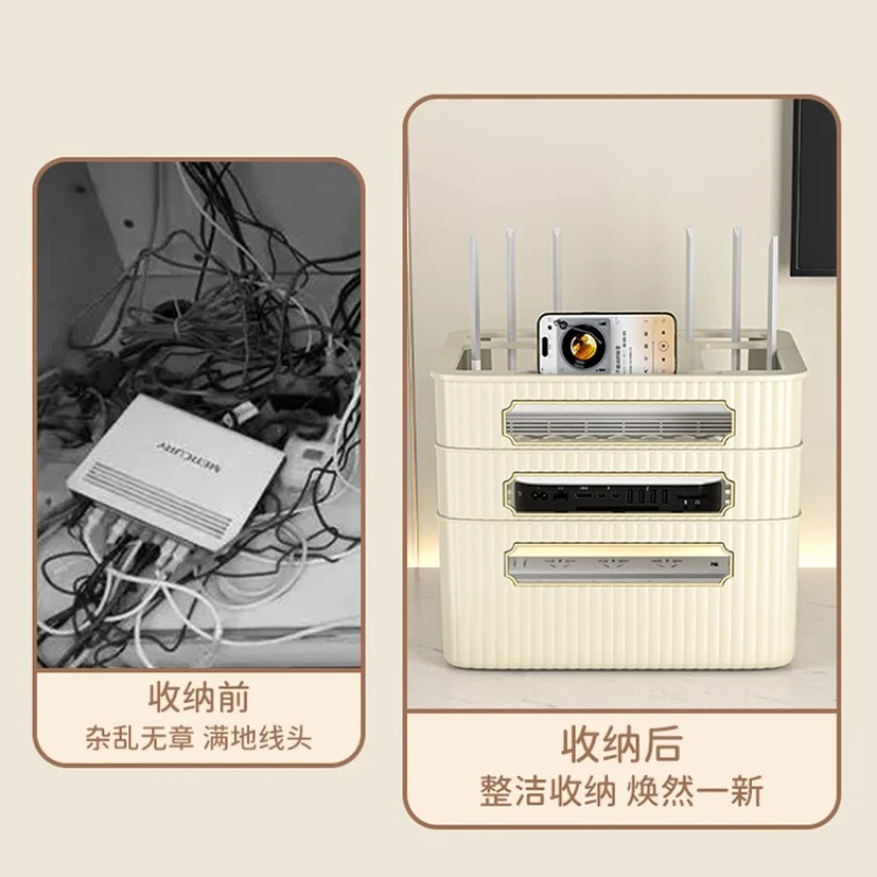 WiFiルーター収納ボックス テレビセットトップボックスホル - Home Office Box のレビューと価格