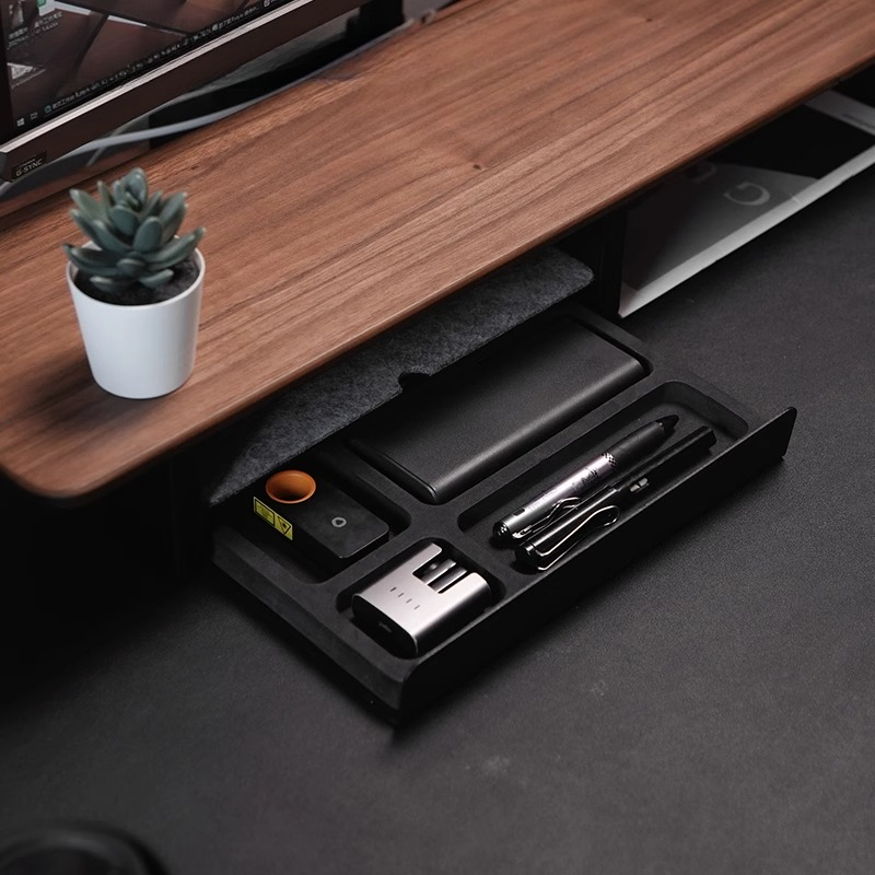 モニタースタンドライザー収納引き出しオフィスデスクオーガナイ - Monitor Riser Stand のレビューと価格