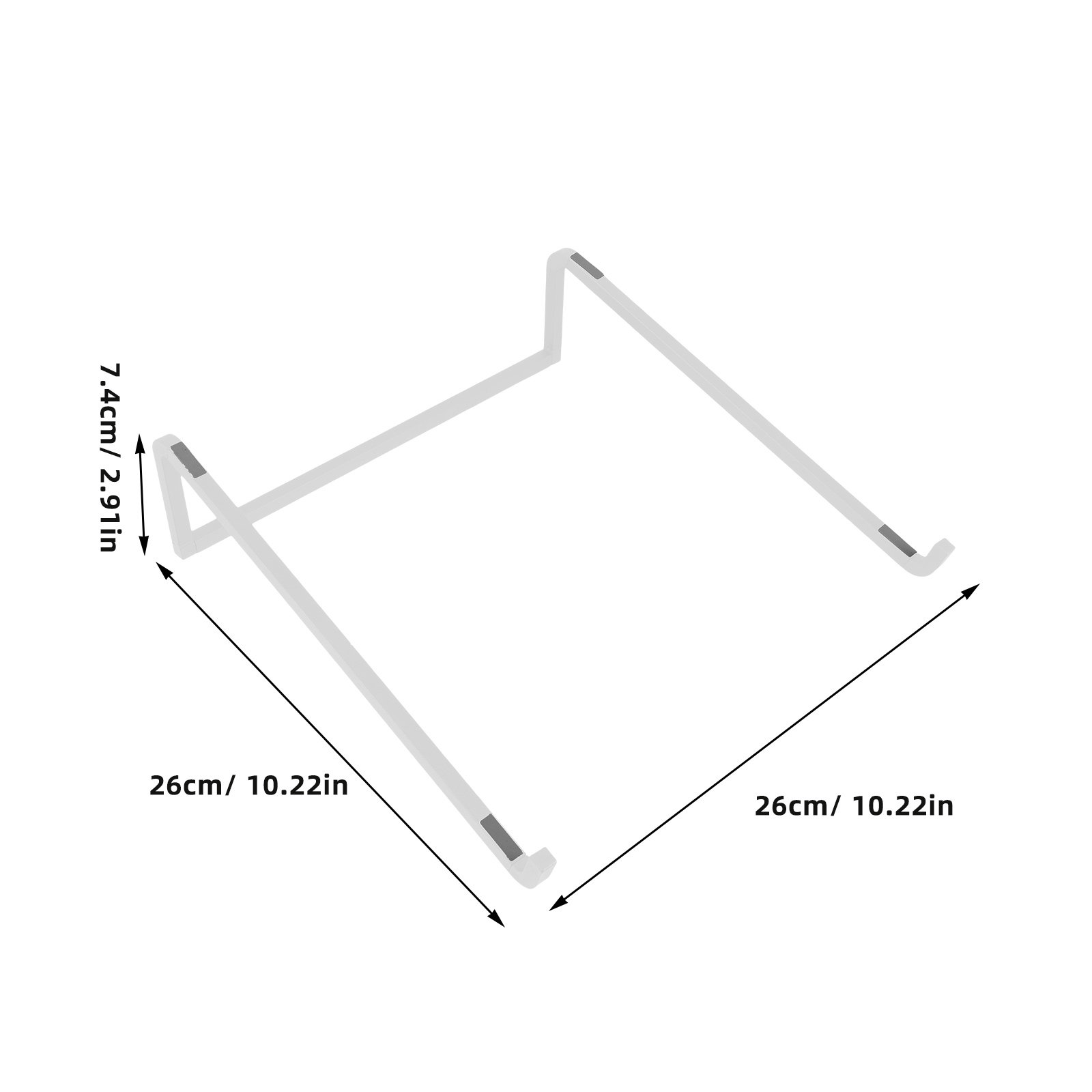 金属製ノートパソコンスタンド デスク用 ミニマリスト デスク - Monitor Riser Stand のレビューと価格