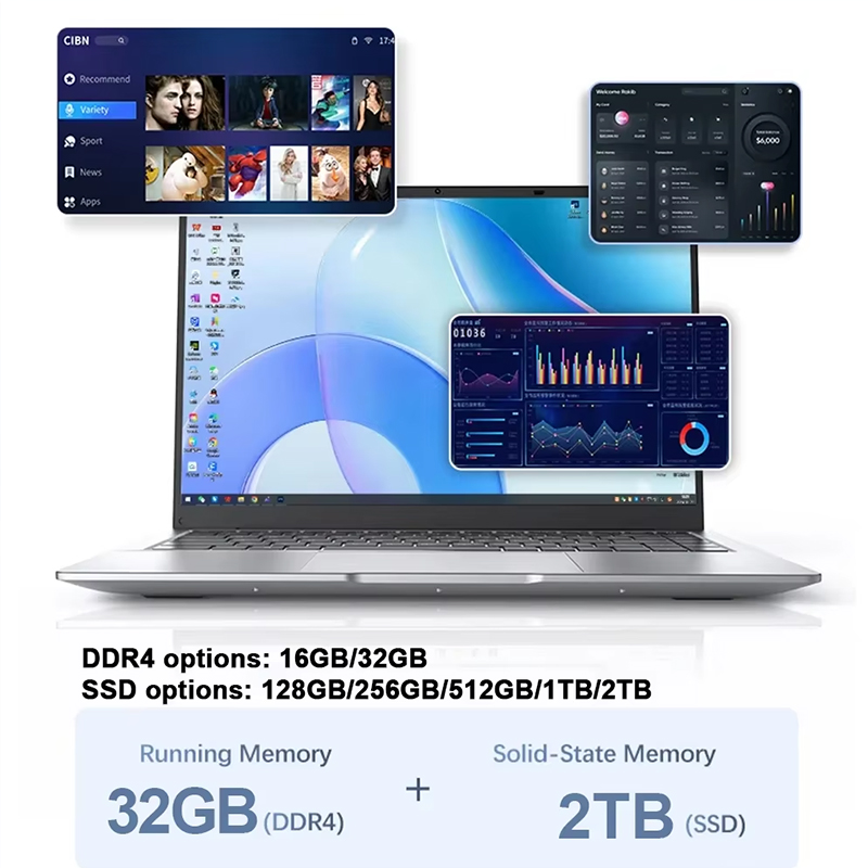新型超薄型ノートパソコン 14.1インチ 16GB RAM  - Home Office Laptop のレビューと価格