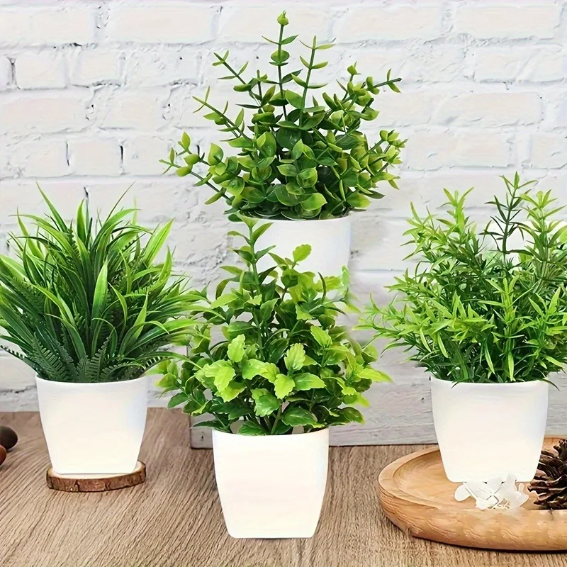 卸売 OEM/ODM 人工ミニ鉢植え偽スプレー ユーカリの植 - Home Office Word のレビューと価格