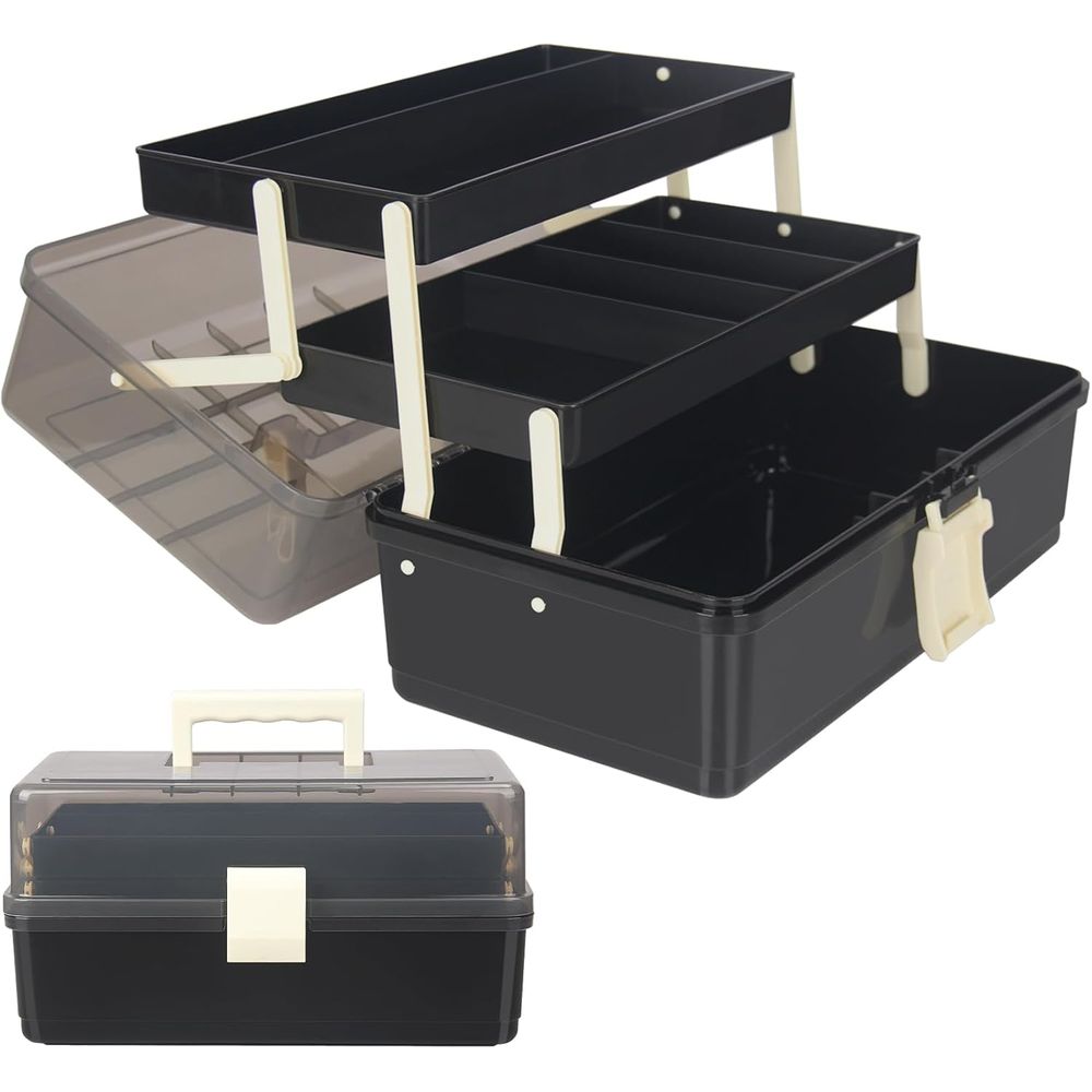 13インチ アート収納ボックス 3層プラスチック収納ボックス - Home Office Box のレビューと価格