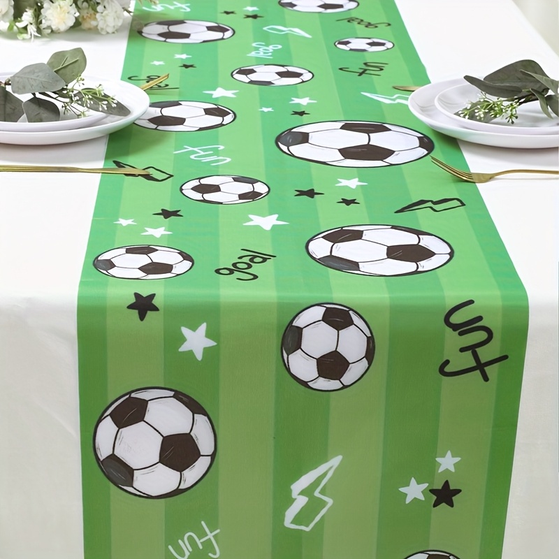 1pc サッカースポーツポリエステルテーブルランナースポーツ - Home Office News のレビューと価格