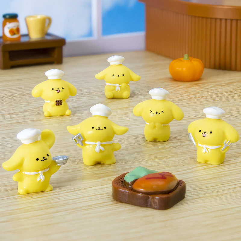 6 ピース/セットかわいいミニチュア樹脂犬の置物ホームデスク - Home Office Freelancer のレビューと価格