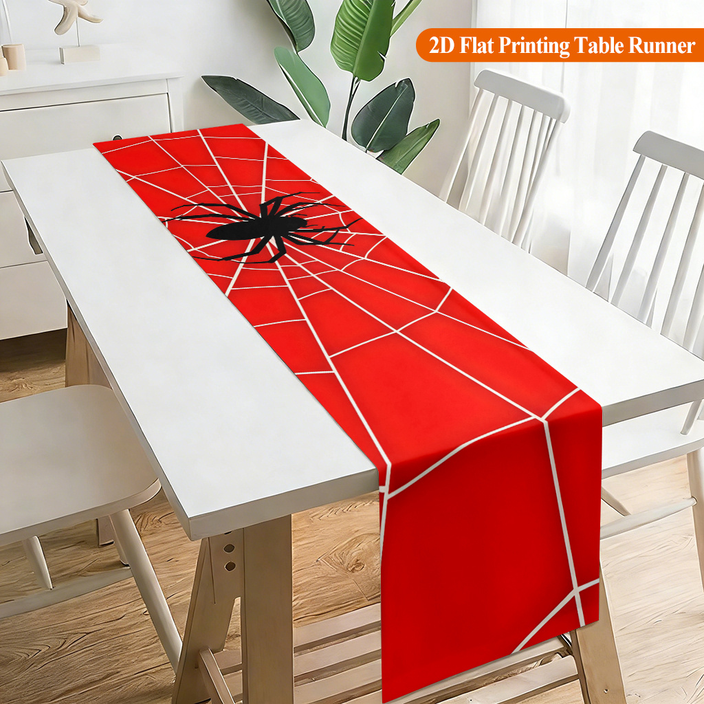 1pc スパイダーウェブ レッドスパイダーテーブルランナー  - Home Office News のレビューと価格