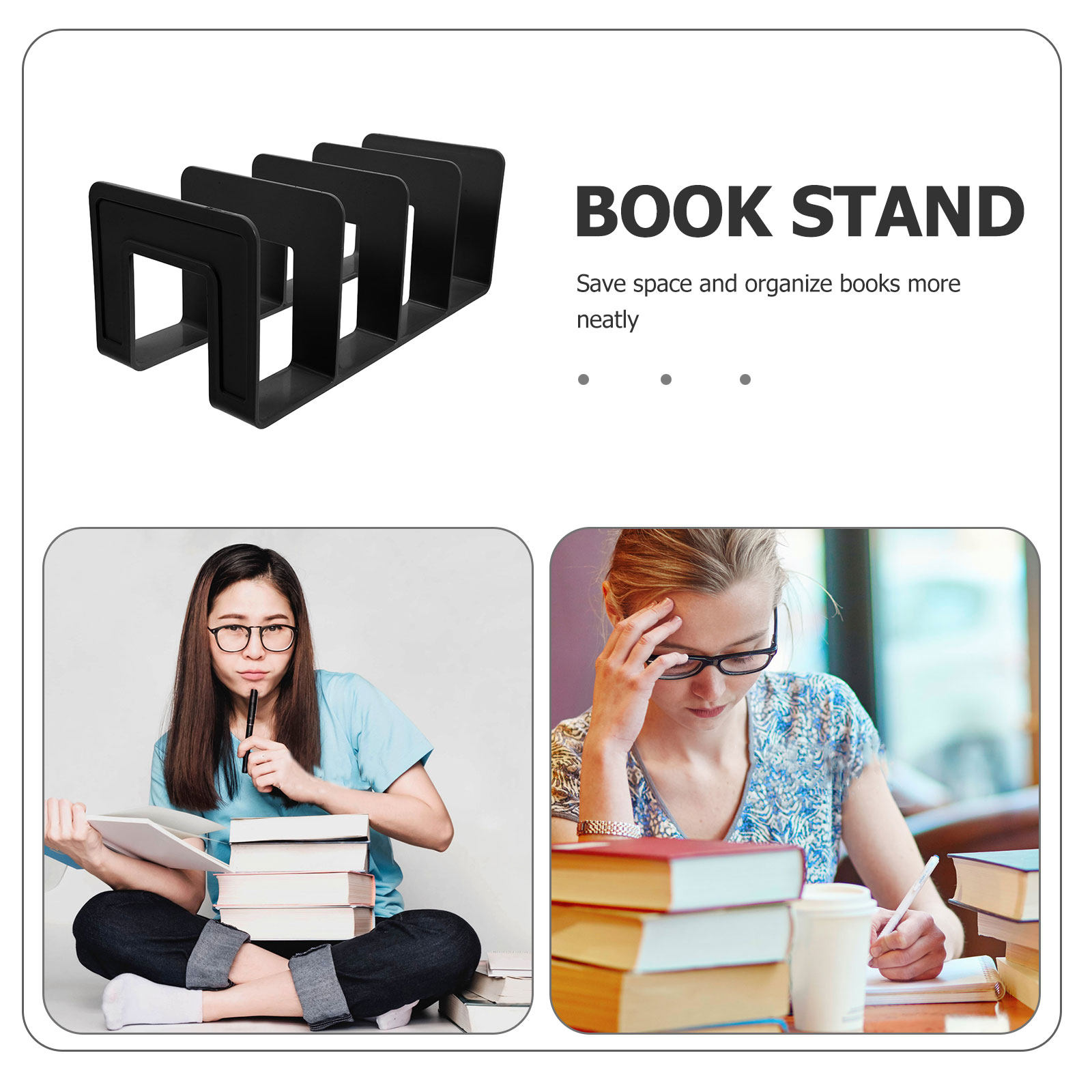 本棚用ブックホルダー デスクトップオーガナイザー マガジンラ - Home Office With Bookshelves のレビューと価格