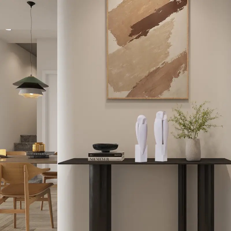 家の装飾のためのミニマリストの彫刻,動物の彫刻,装飾的な置物 - Home Office With Bookshelves のレビューと価格